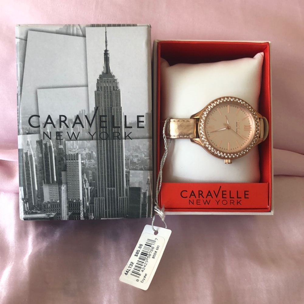New Caravelle New York Rose Gold Watch!
